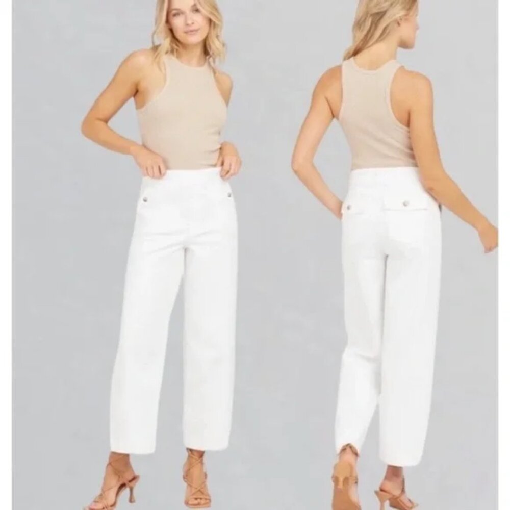 Spanx Stretch Twill Cropped Wide Leg Pants SP